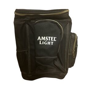 🎒 Amstel Light Insulated Cooler Bag – Black with Zip Compartments 🍻